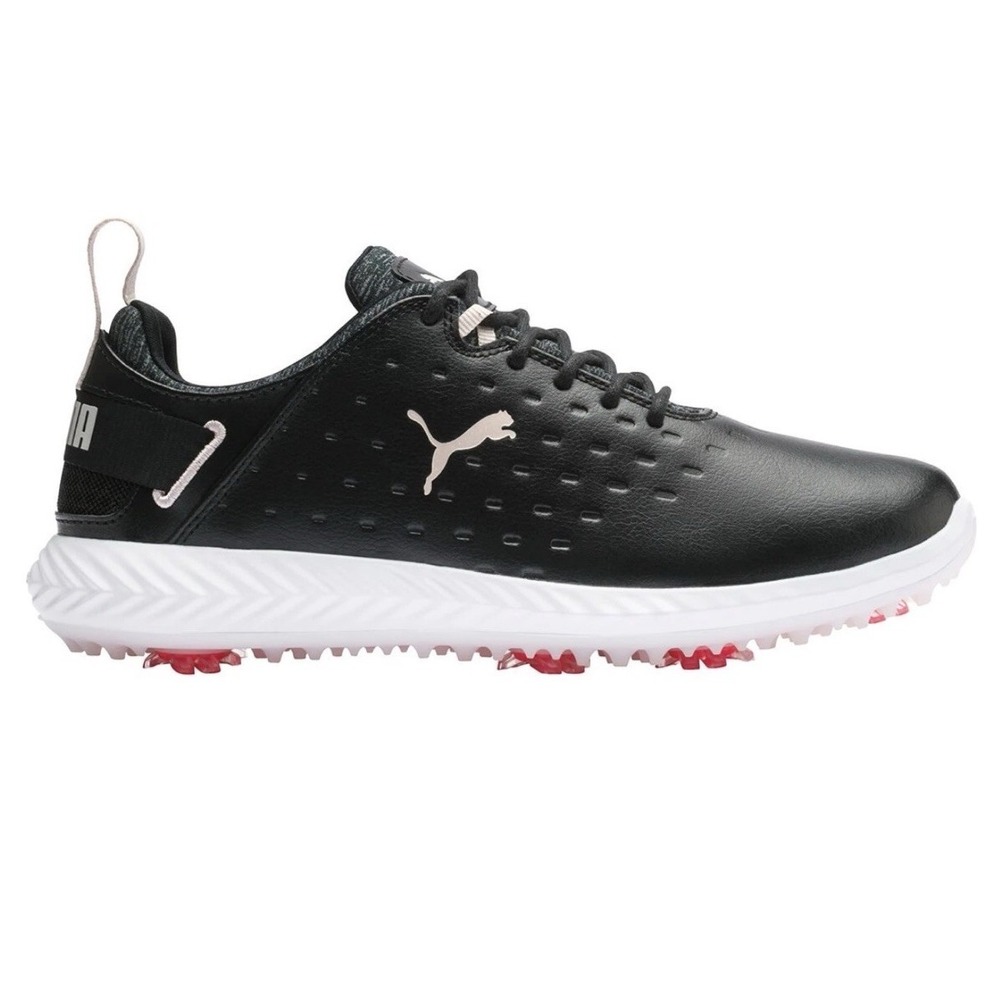 PUMA Ignite Blaze Pro Black Rosewater Womens Waterproof Golf Shoes Sz 8.5